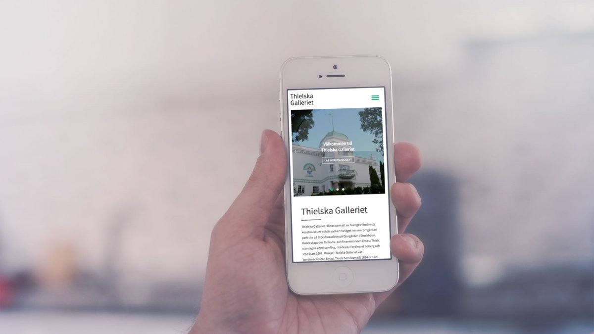 The Thiel Gallery website (Thielska Galleriet)